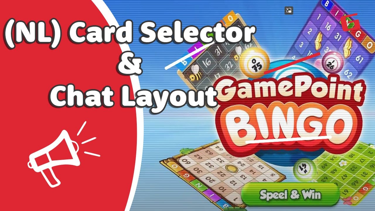 NL GamePoint Bingo Card Selector & Chat Layout YouTube