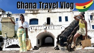 Exploring Ghana Vlog | Cape Coast Castle, Secret Slave Dungeon, Black Star Square, Fufu, KFC + MORE