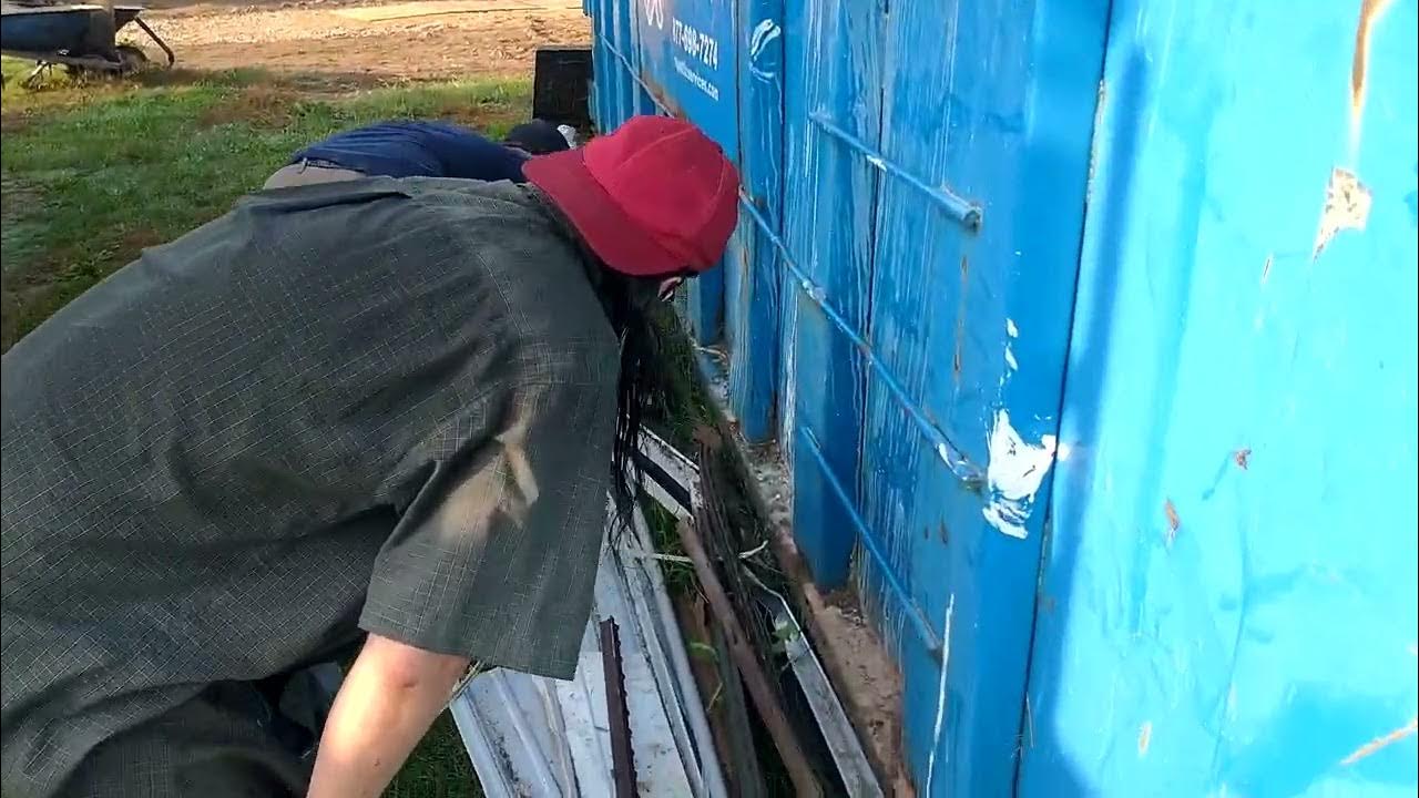 scrap metal pickup of a couple washers and a dryer and some other