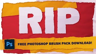 EASY Ripped Paper Effect in Photoshop (FREE BRUSH PACK)
