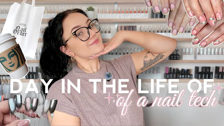Day in the life of a nail tech | Hang out with me in the salon 💅🏻Clients + Nail Order Haul