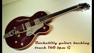 Rockabilly guitar backing track 160 bpm G