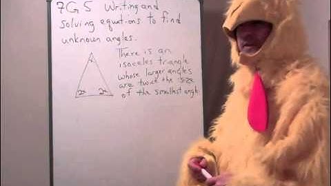 Writing and Solving Equations to Find Unknown Angles