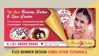Flex Banner Design Idea Hindi | Shop Billboard Banner Design in Corel draw tutorials
