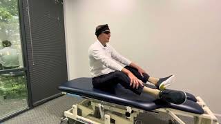 Left Posterior Canal Maneuver with Headband and Laser Feedback Glasses