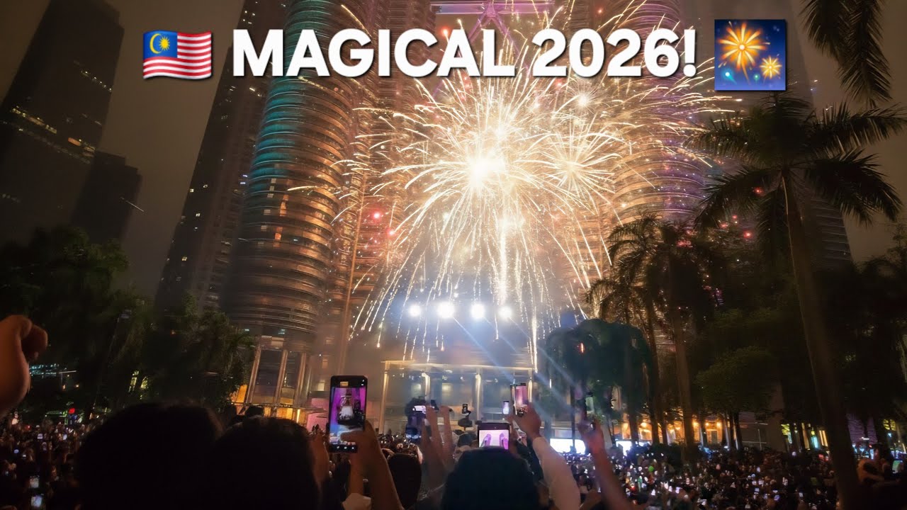 ​KLCC New Year 2026 Fireworks! 🎆  Best Celebration in Malaysia