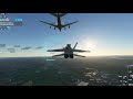 Microsoft flight simulator 2021 f18 hornet full engine stop mid flight landing