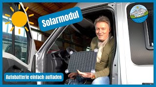 PRAKTISCH! Batterie leer? Kein Problem mehr mit dem SOLARMODUL / SOLARPANEL OBD-2 von DCsolar