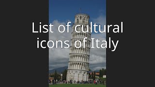 Details List of cultural icons of Italy News