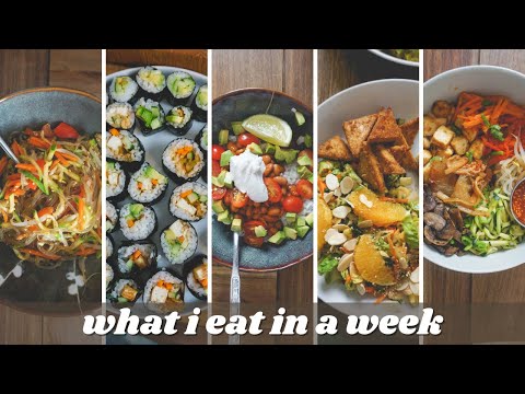 What I Eat in a Week Vegan Realistic