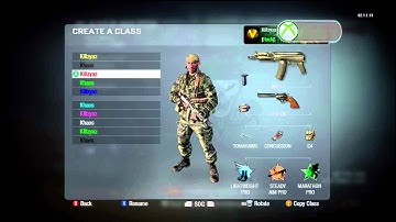 Black Ops: Flashing class names