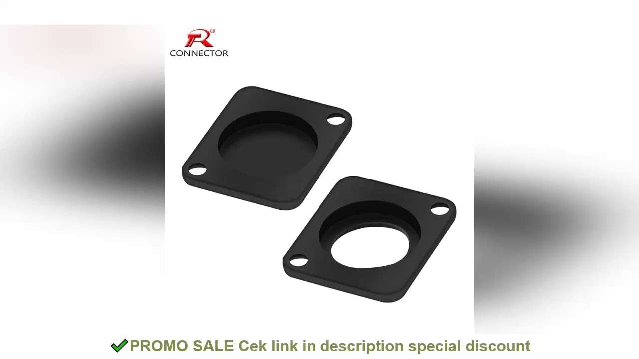 50PCS Zinc Alloy Powercon Coupler Baffle D-type Module Plugging Plate Dust Cap Cover Black&Silver