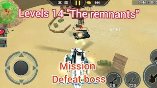 Gunship strike Game Level 14 "The remnants" mission "Defeat boss" screenshot 3