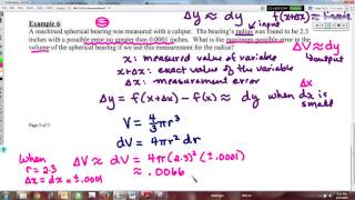 Sec 4.8 Differentials
