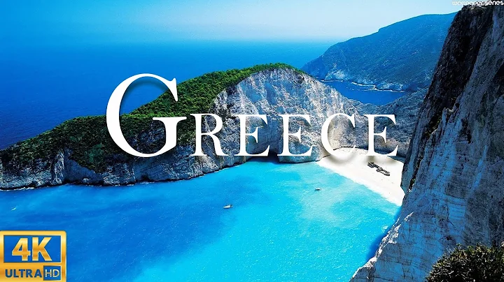 FLYING OVER GREECE (4K UHD)- Beautiful Piano Music Relax With Beautiful Nature Videos -4K Ultra HD