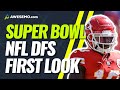 NFL DFS PICKS: SUPER BOWL LV FIRST LOOK DRAFTKINGS & FANDUEL DAILY FANTASY FOOTBALL  2/3/21