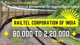 RailTel Recruitment 2025 - Apply for Senior Deputy General Manager Post Salary : 80,000 to 220,000