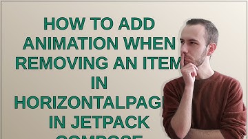 How to add animation when removing an item in HorizontalPager in Jetpack Compose