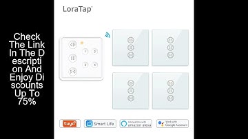 Tuya Smart Life Curtain Switch Remote Control 4 Channel Blinds Engine Roller Shutter RF+WIFI App Tim