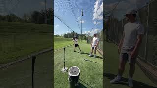 Learning to load W/ Lil Bro, like and sub for more content!#baseball #swing #hitting #viral #loading