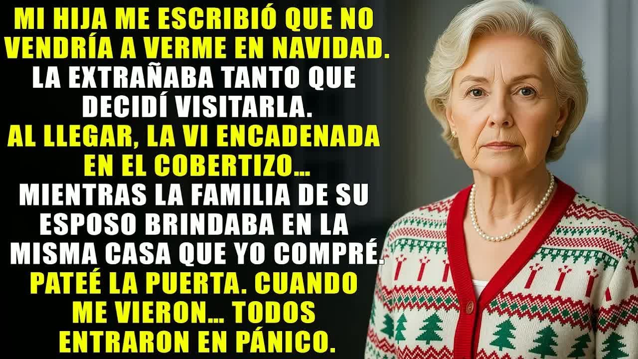 Vi a mi hija encadenada en Nochebuena… mientras la familia de mi yerno reía junto a la chimenea