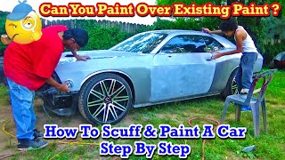 How To Scuff & Shoot  Prep & Sand A Car For Paint With Dings / Minor Bodywork  Dodge Challenger RT