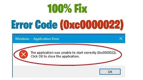 Fix error 0xc0000022 On Win10 The Application Was Unable To Start Correctly | حل مشكلة  (0xc0000022)