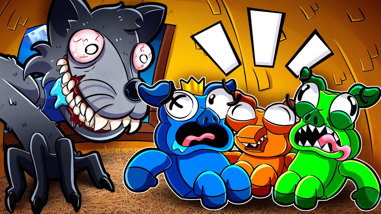 ¡LOS TRES CERDITOS, UNA HISTORIA DE TERROR ANALÓGICO! (Minecraft)
