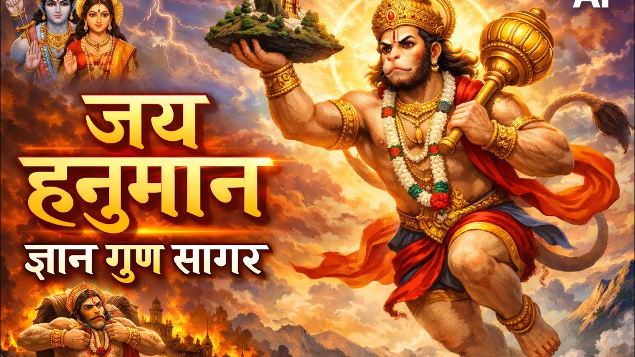 Hanuman Chalisa Full | जय हनुमान ज्ञान गुन सागर | Hanuman Bhajan