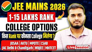 1-14 Lakhs Rank College Options for CSE 🔥| AKTU, JOSAA, MPDTE & other best college options #jeemains