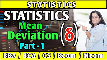 Statistics || Mean Deviation , Part - 1 , || Methods for solving Q&A || Tips and Tricks ||
