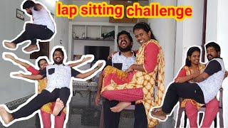 Lap Sitting Challenge | Lap Sitting challenge with husband and wife | Couple Challenge