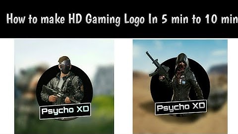 How To Make Gaming Logo In 5 Min On Android / Gaming logo tutorial