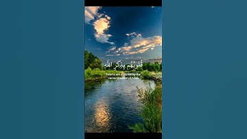 الا بذكر الله تطمئن القلوب #سورة الرعد