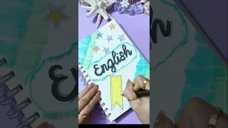 Make a Cute English Front Page for Your Notebook 💚 #shorts #frontpage #anhhongcalligraphy