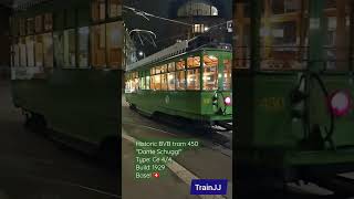 BVB historic tram 450 &quot;Dante Schuggi&quot; | Basel Switzerland | Ce 4/4 | Build in 1929 | #trainjj