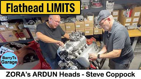 DYNO Prep Zora's Ardun OHV conversion Flathead and Weiand Blower! Steve Coppock w #barryt