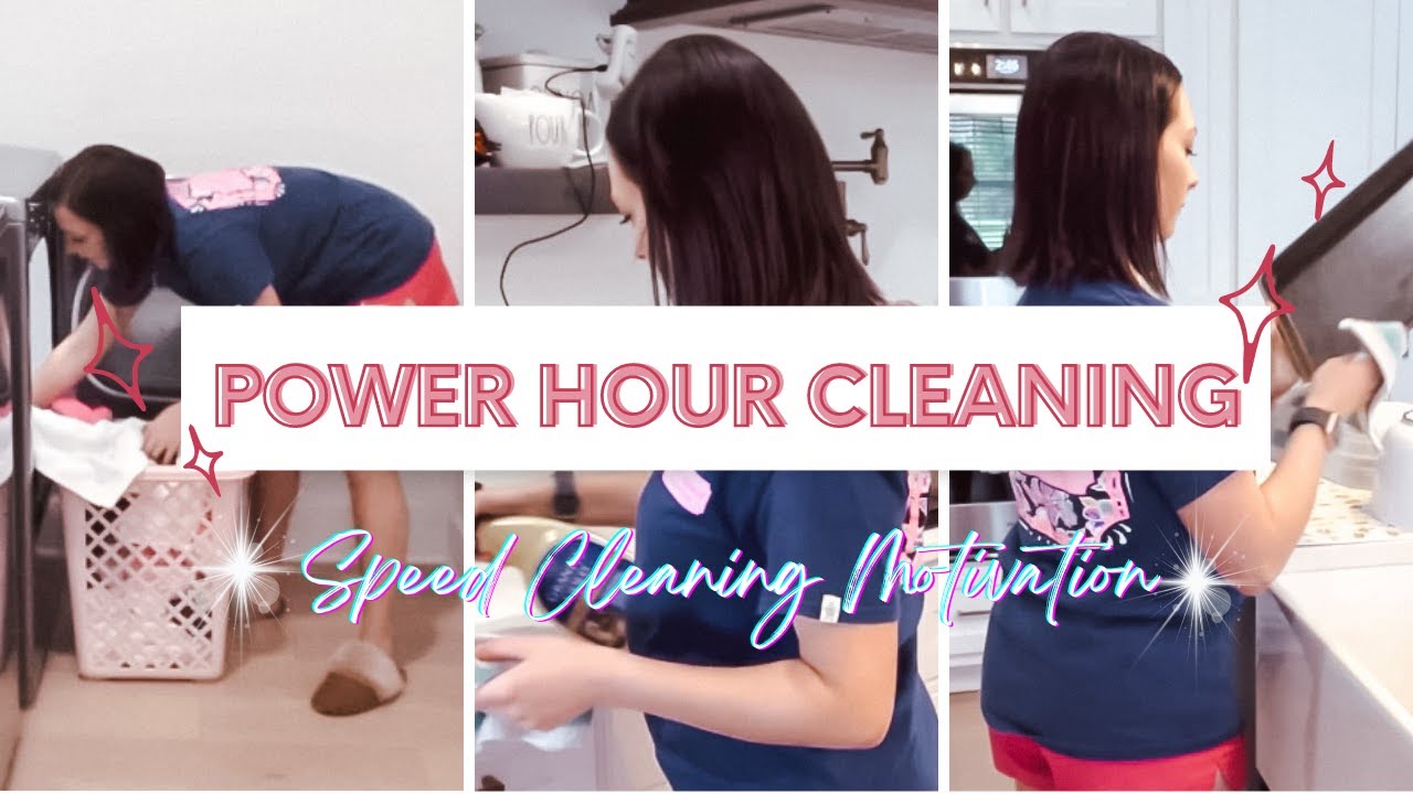 POWER HOUR CLEANING // CLEANING MOTIVATION // QUICK TIDY UP