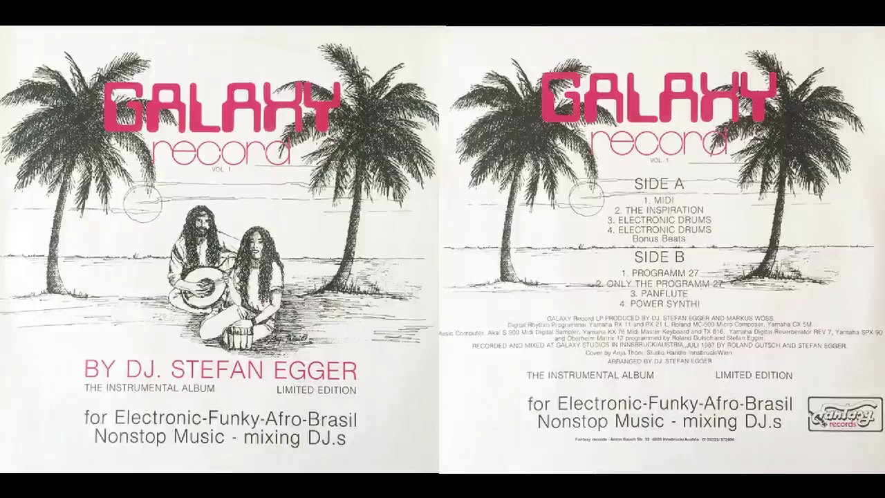 Watch DJ Stefan Egger - Galaxy Record Vol. 1 - LP 1987 on YouTube Watch DJ Stefan Egger - Galaxy Record Vol. 1 - LP 1987 on YouTube
