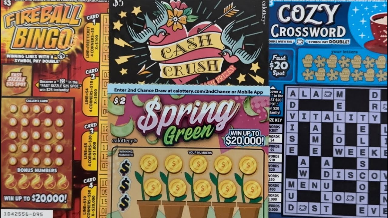 Spring Green!! Cozy Crossword!! Cash Crush!! Fireball Bingo!! 