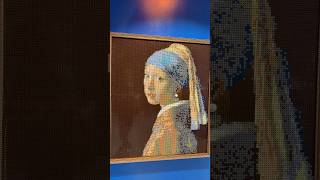 LEGO ART: LADY WITH BRICK EARRING