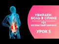 Урок 5. Убираем боль в спине