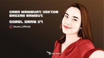 TUTORIAL CARA MEMBUAT VEKTOR DENGAN CORELDRAW BAGIAN RAMBUT #1