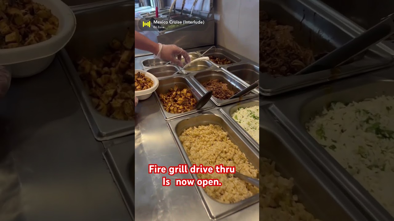 Drive thru is open now, 