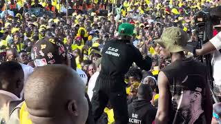 Alien Skin performing at NRM nominations rally Kololo Airstrip.