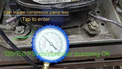 LG Refrigerator inverter linear compressor pumping check without running capacitor video 01