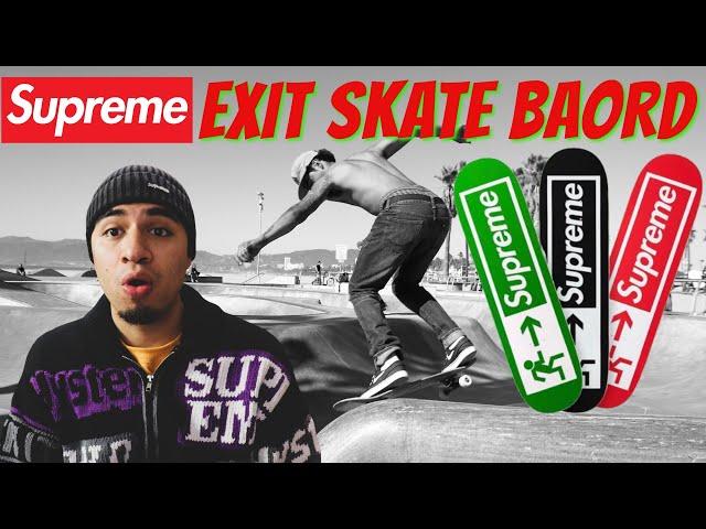 SUPREME EXIT SKATEBOARD UNBOXING!!! - YouTube