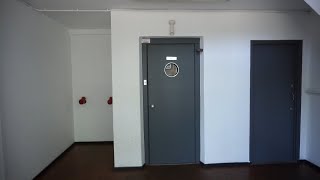 1961 Van Swaay (Schlieren) traction elevator @ Sinjeur Semeynsstraat 88-90, Amsterdam, Netherlands