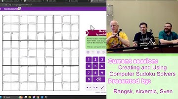 SudokuCon 2025: Creating and Using Computer Sudoku Solvers with Rangsk, sirxemic, and Sven