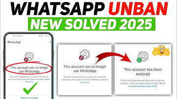 This account can no longer use WhatsApp Problem Fixed 2025 ✅ || WhatsApp Unban New Method 2025